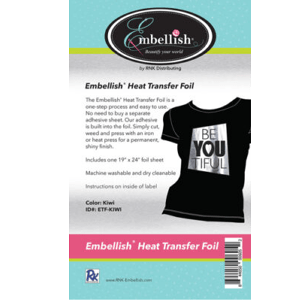 19″ x 24″ Embellish Heat Transfer Foil – Kiwi