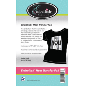 19″ x 24″ Embellish Heat Transfer Foil – Teal