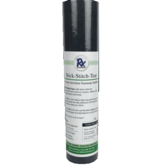 Stick- Stitch-Tear BLACK 12" x 10 yds
