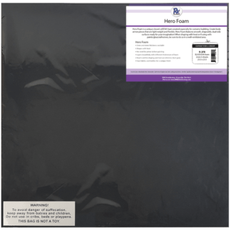 BLACK CREATIVE FOAM- EVA 2MM - 3 sheets per pkg ~23.5" x 23.5"