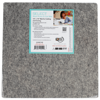 14" x 14" Cutting Mat on one side & Wool Pad on the other side