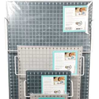 Quilters Select Mat Rack with 4/each size mat with display sign