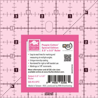 QS Poppie Cotton Special Edition Ruler 3.5×3.5