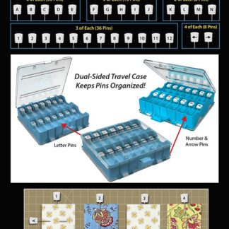 Taylor Seville Magic Alphabet, Numbers & Arrows Pins - keep things in order while you stitch!