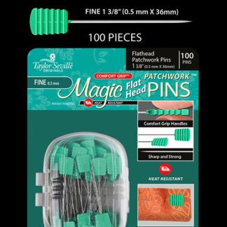 Taylor Seville Magic Pins Flathead Patchwork Fine 100pc 1 3/8” (.5mm x 36mm)
