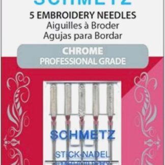 Schmetz Embroidery Needles - Chrome 75/11 (package of 5)