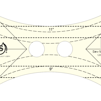 Quilters Select Sew Many Circles Non-Slip MACHINE Quilting Ruler